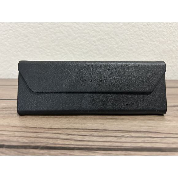 Via Spiga Eyeglasses/Sunglasses Folding Black Triangle Case "Only Case" - Picture 1 of 6